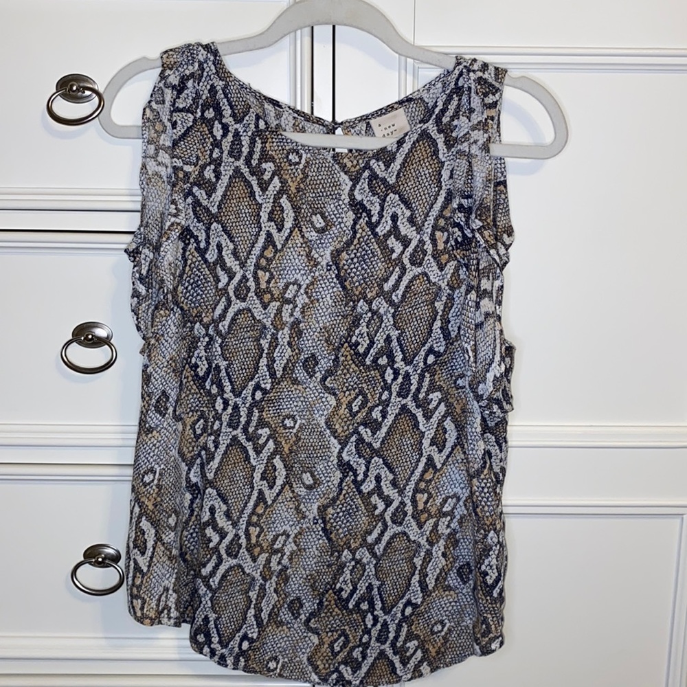 Snake Skin / Python Print Blouse